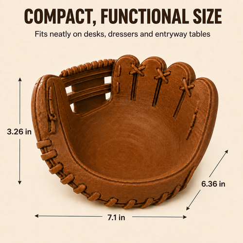 Baseball Glove Catchall Tray – 3D Printed Baseball Gift & Organizer