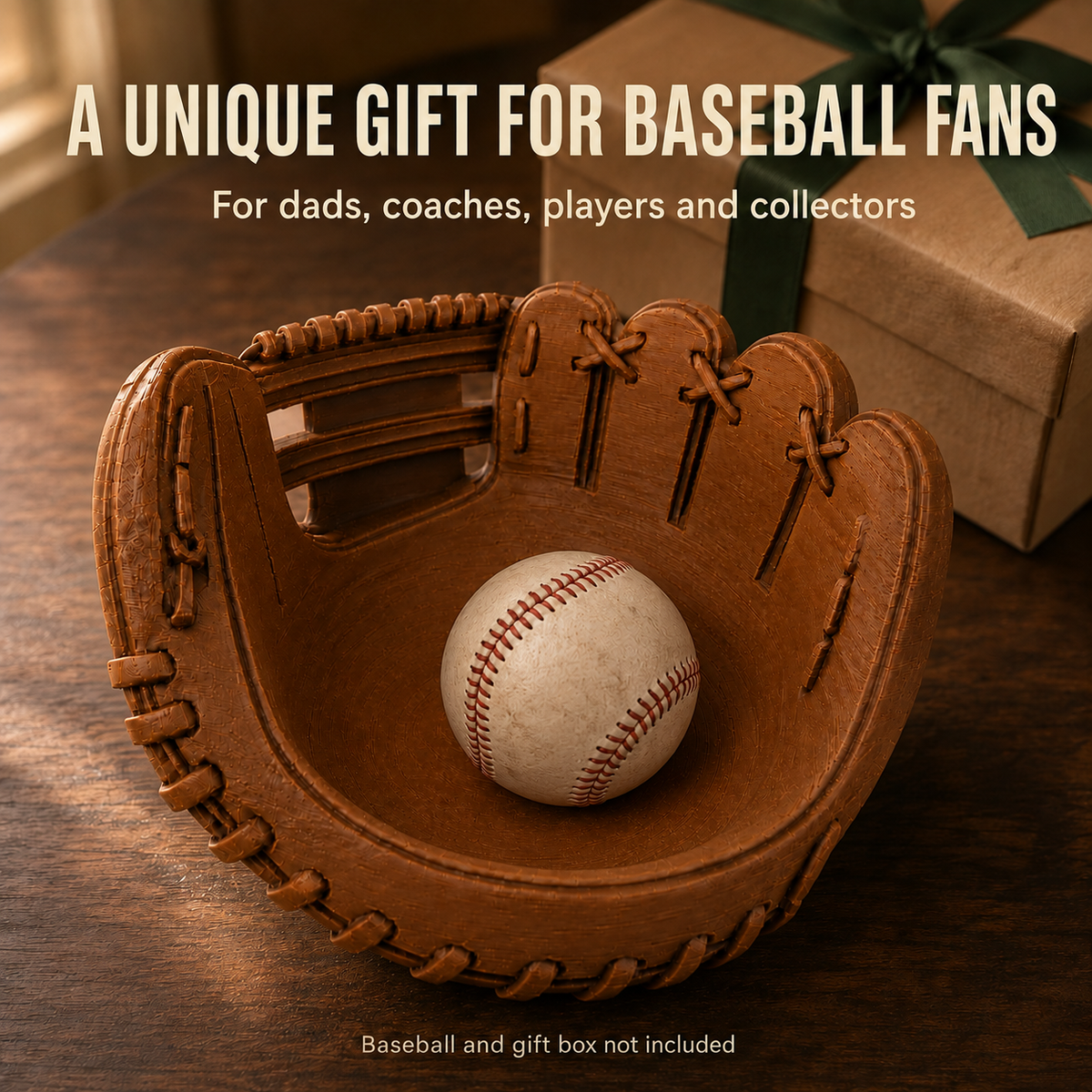 Baseball Glove Catchall Tray – 3D Printed Baseball Gift & Organizer