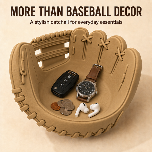 3D Printed Baseball Glove Catchall Tray – Unique Gift for Baseball Fans
