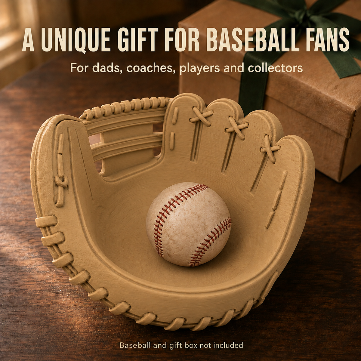 3D Printed Baseball Glove Catchall Tray – Unique Gift for Baseball Fans