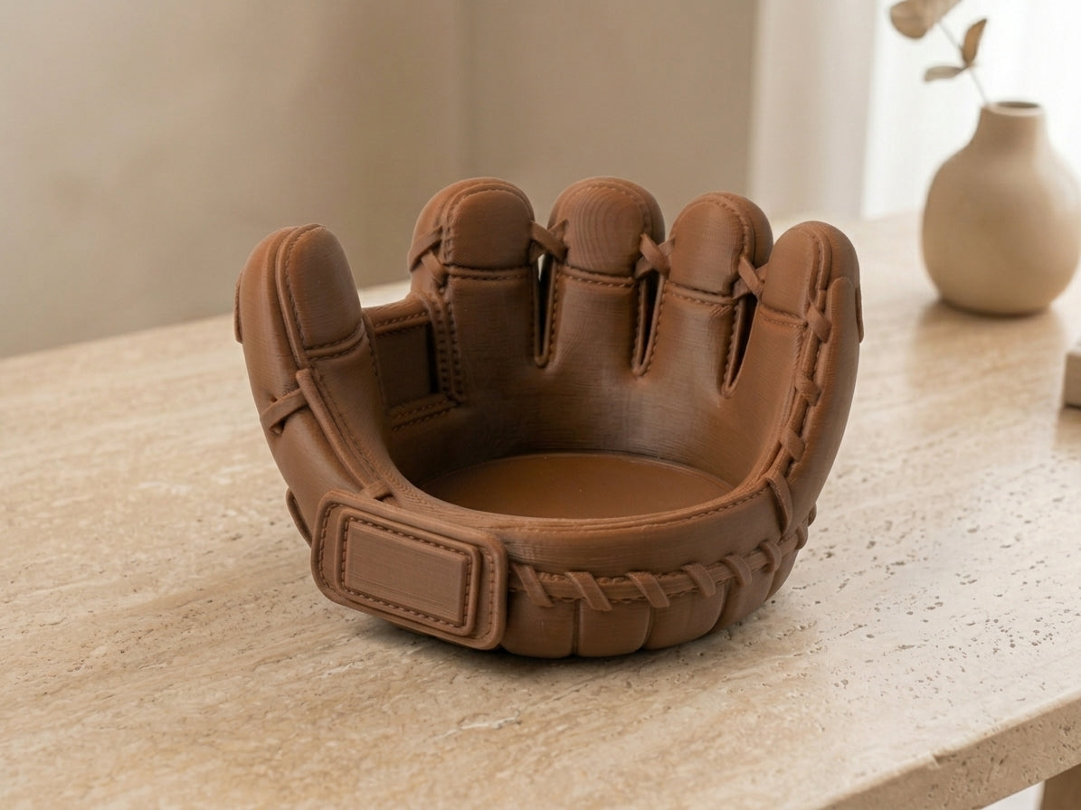 Baseball Glove Catchall Tray – 3D Printed Desk Organizer