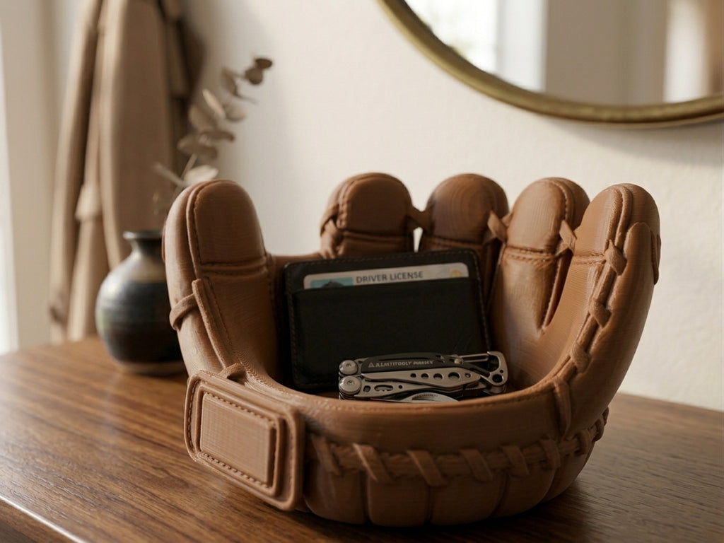 Baseball Glove Catchall Tray – 3D Printed Desk Organizer