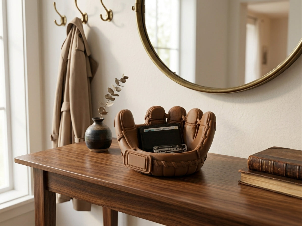 Baseball Glove Catchall Tray – 3D Printed Desk Organizer